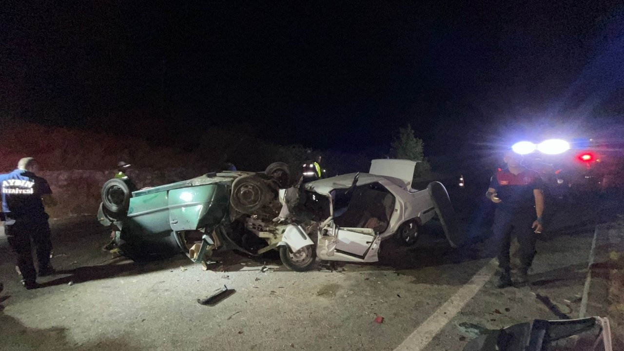Aydın’da iki otomobil çarpıştı: 7 yaralı